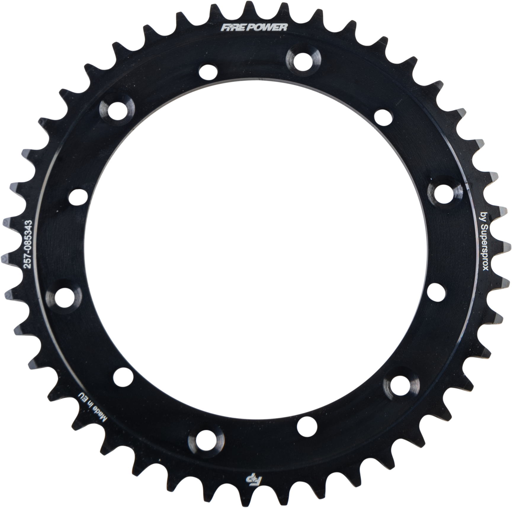 FIRE POWER REAR SPROCKET STEEL 43T BLK - FPS-853-43-BLK