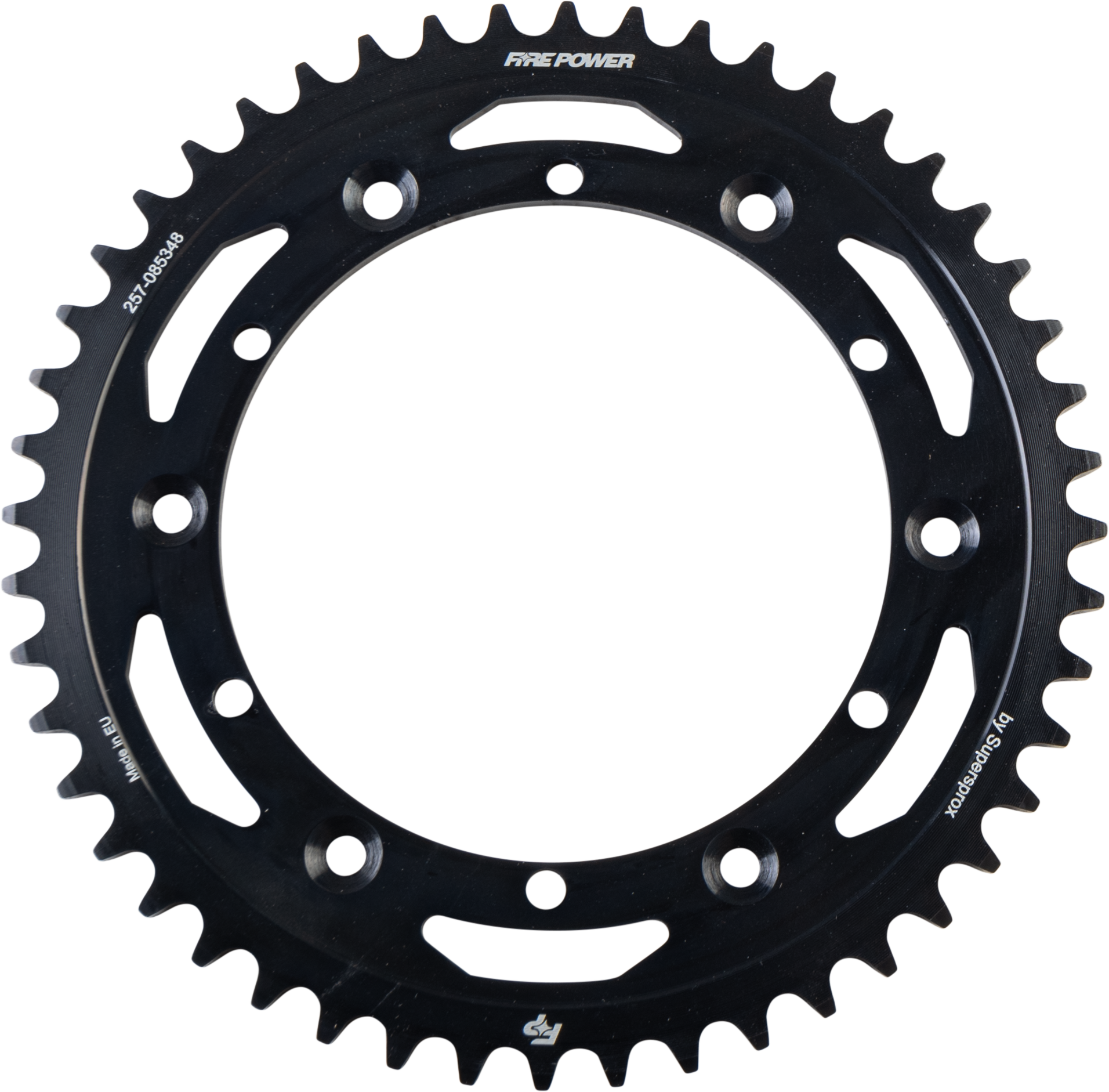 FIRE POWER REAR SPROCKET STEEL 48T BLK - FPS-853-48-BLK