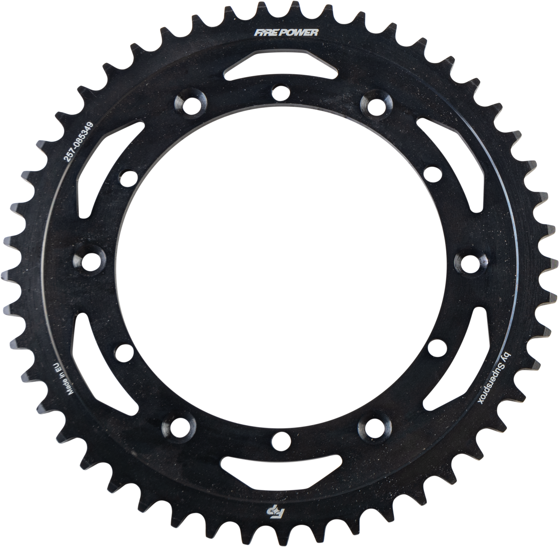 FIRE POWER REAR SPROCKET STEEL 49T BLK - FPS-853-49-BLK