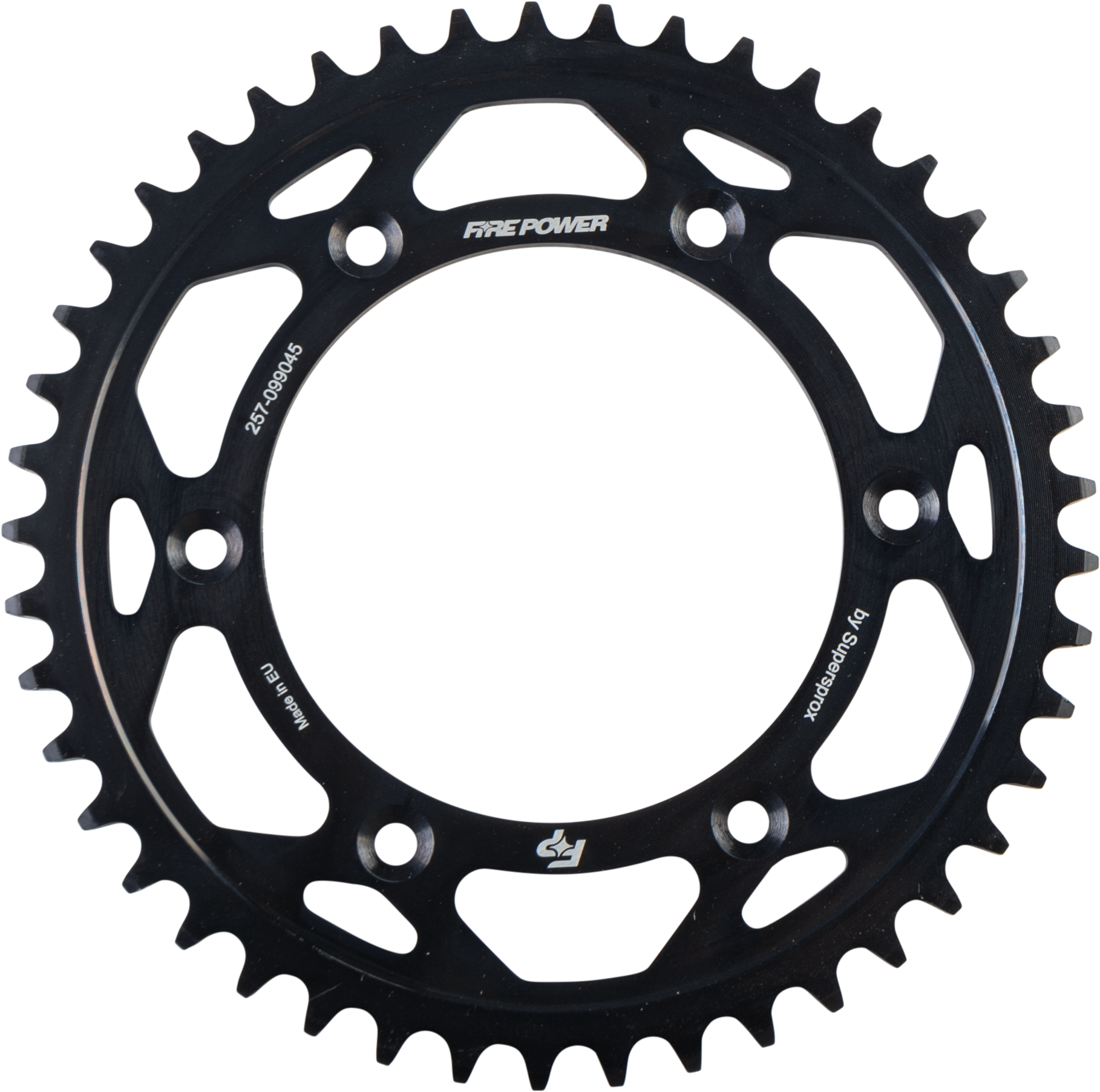 FIRE POWER REAR SPROCKET STEEL 45T BLK - FPS-990-45-BLK