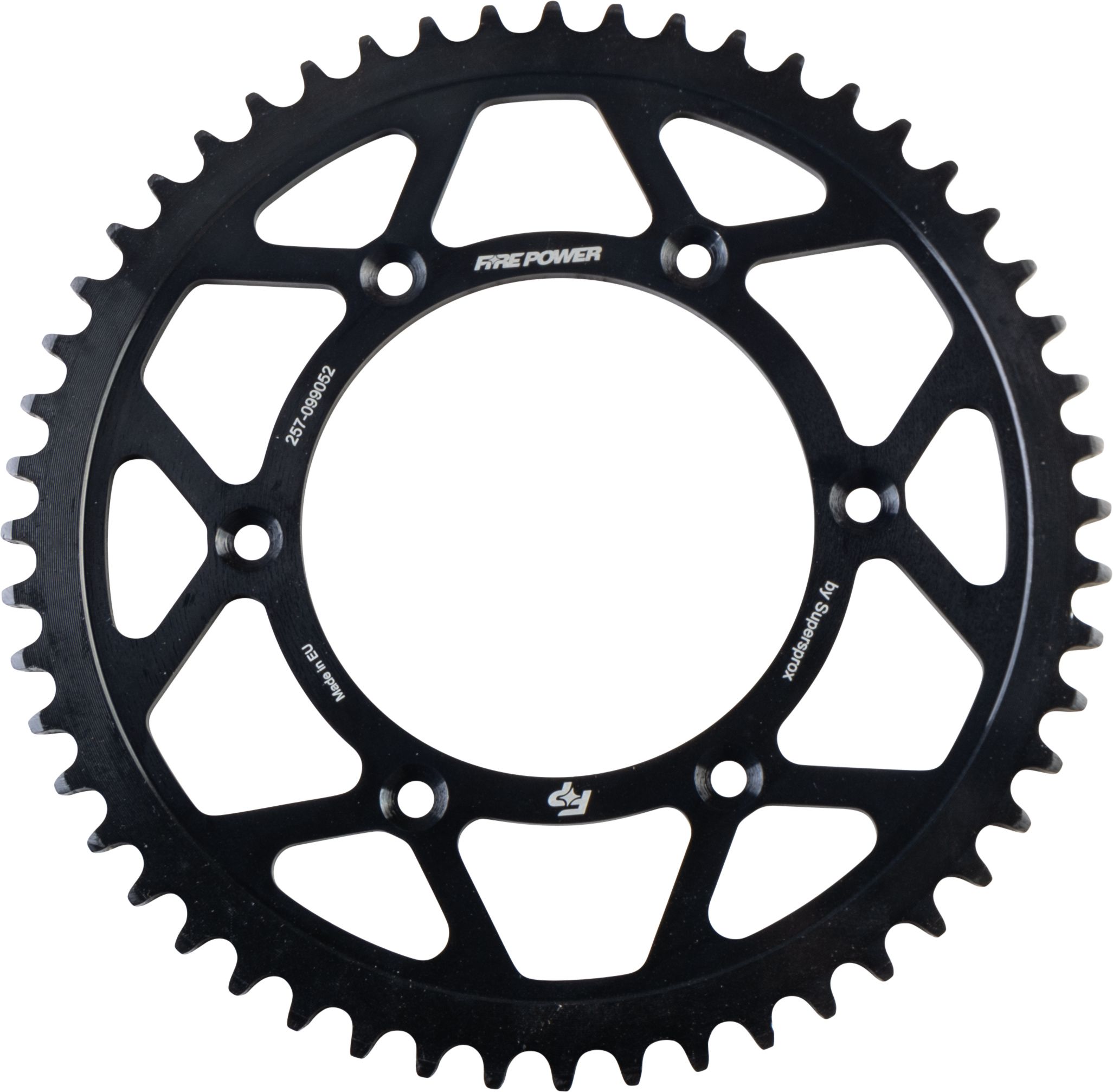 FIRE POWER REAR SPROCKET STEEL 52T BLK - FPS-990-52-BLK