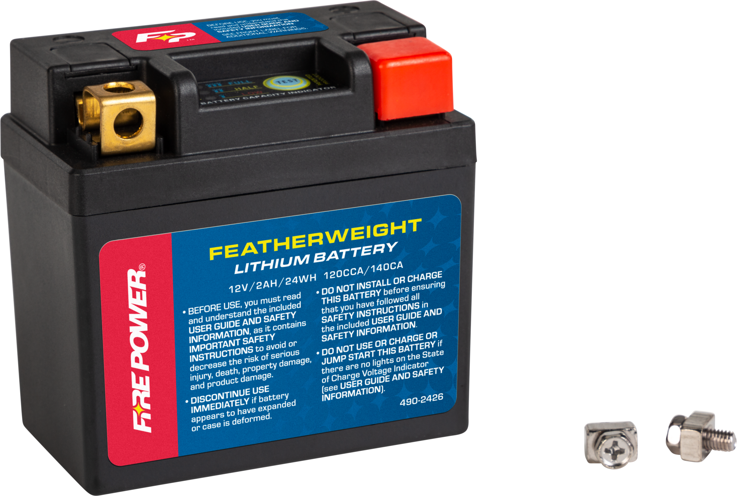 FIRE POWER FEATHERWEIGHT LITHIUM BATTERY 120 CCA 12V/24WH - HJ04L-FP-B