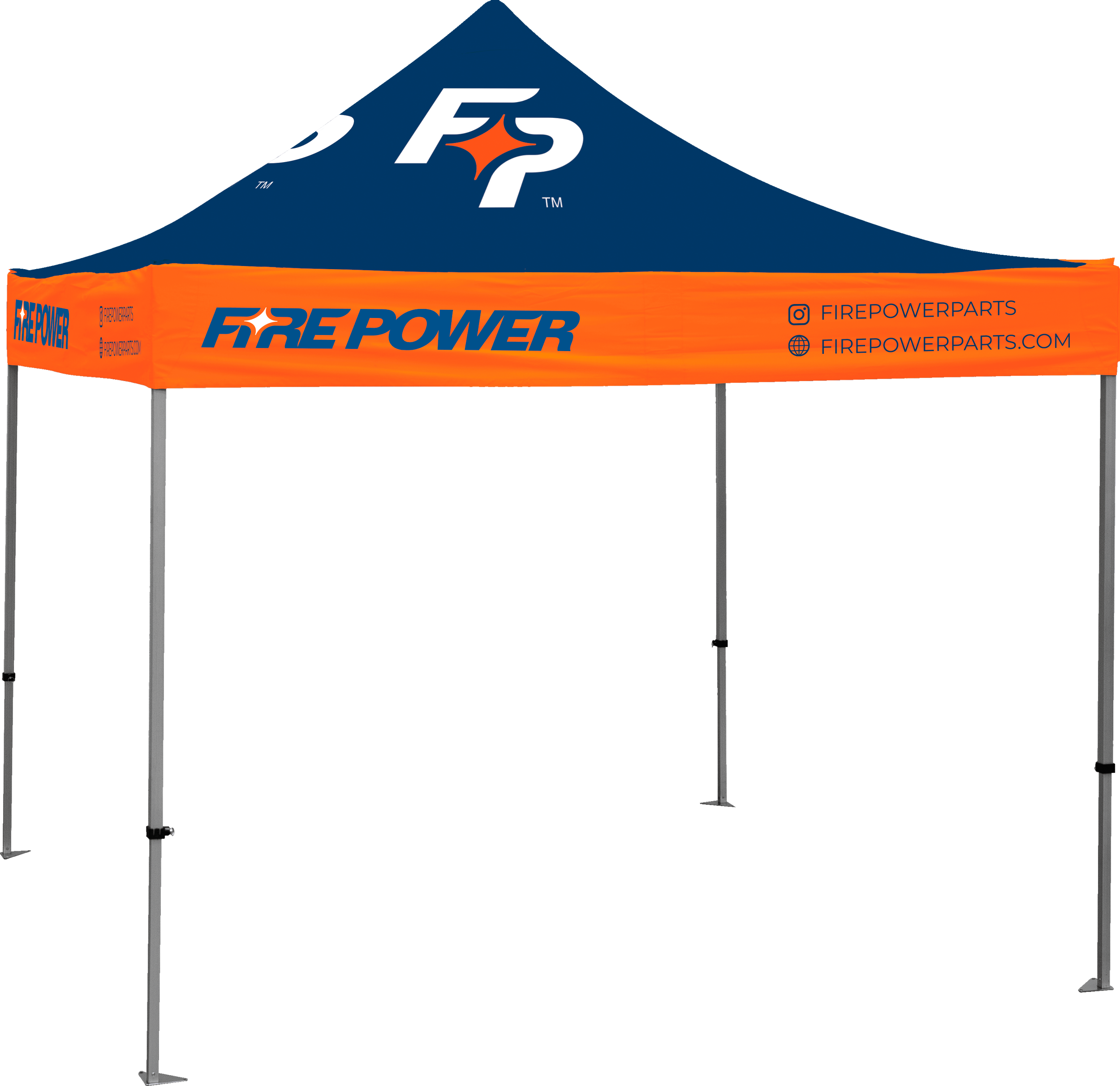 FIRE POWER FIREPOWER CANOPY 10X10 TENT BLUE W/ WHITE LOGO - HYG-009-FP