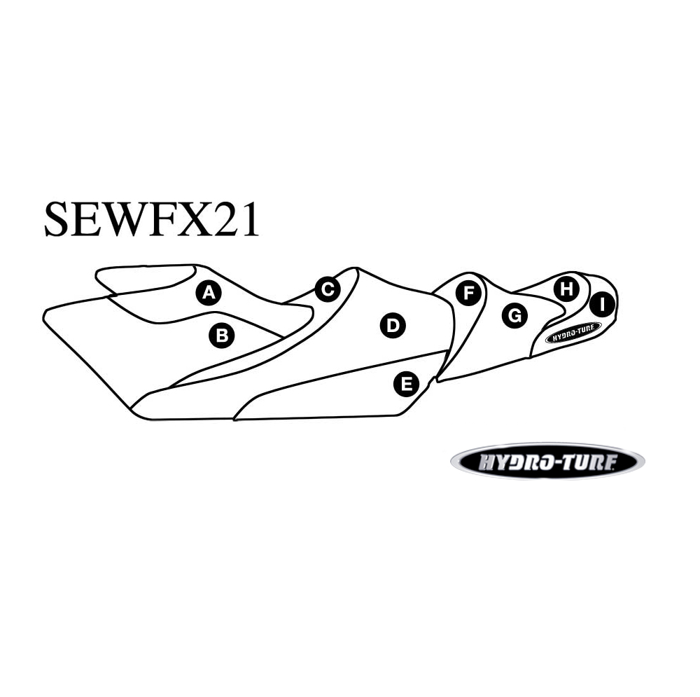 Hydro Turf Seat Cover for Yamaha Fx Cruiser Ho/Fx Cruiser Sho (12-13) - SEWFX21