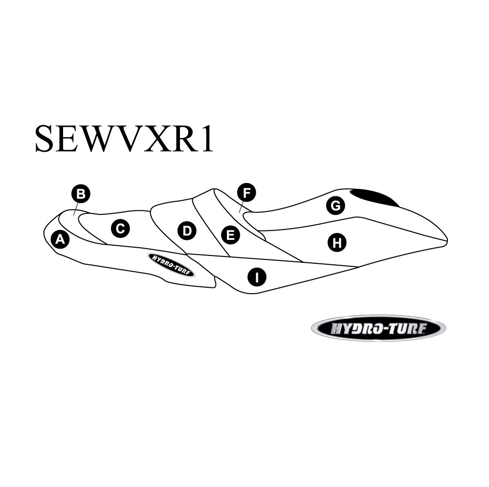 Hydroturf Custom Seat Cover for Yamaha VXR (15-19) / GP1800 (17-20) - SewVXR1