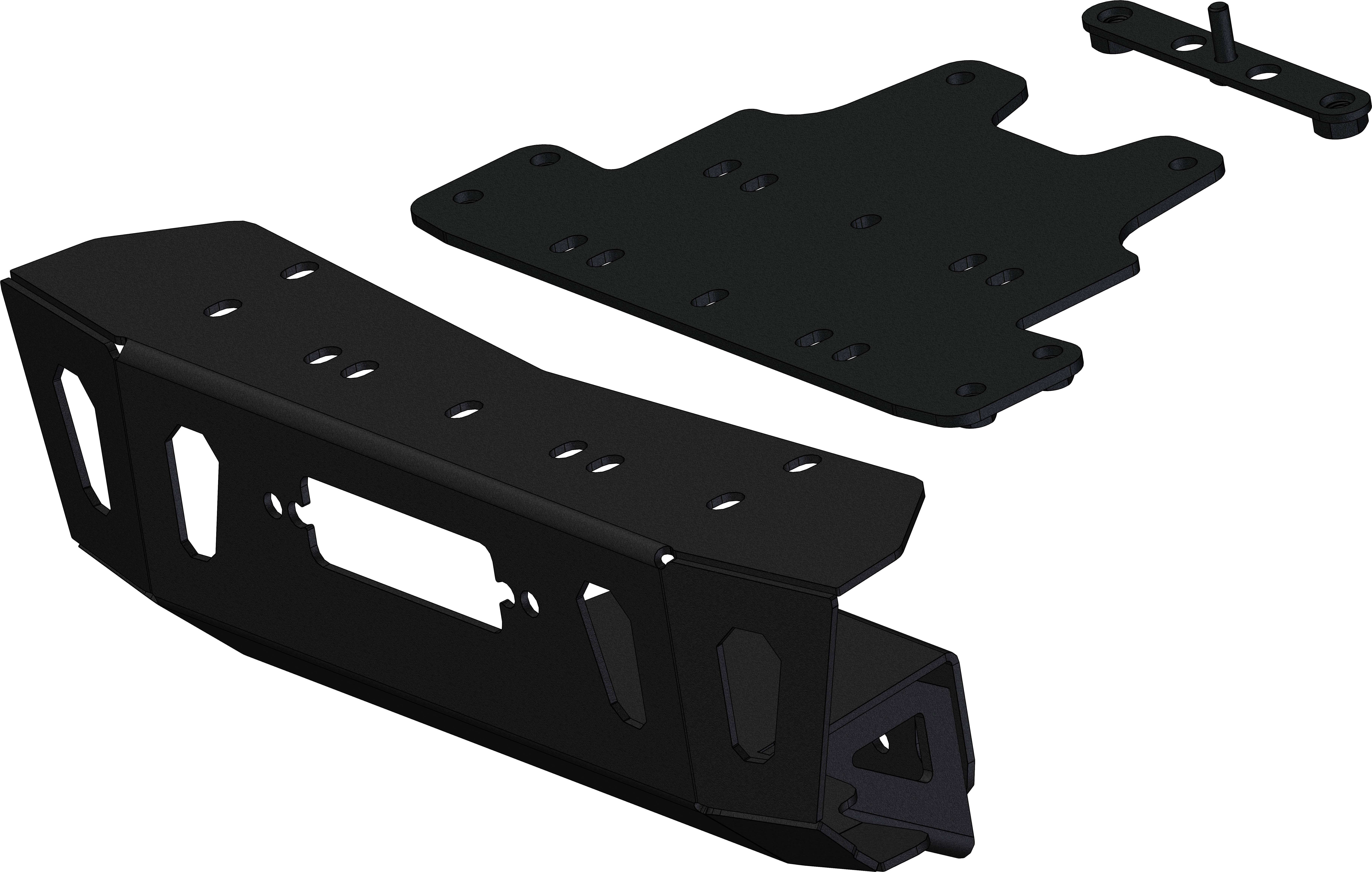 KFI Products WINCH MOUNT POL RZR TURBO S - 101890