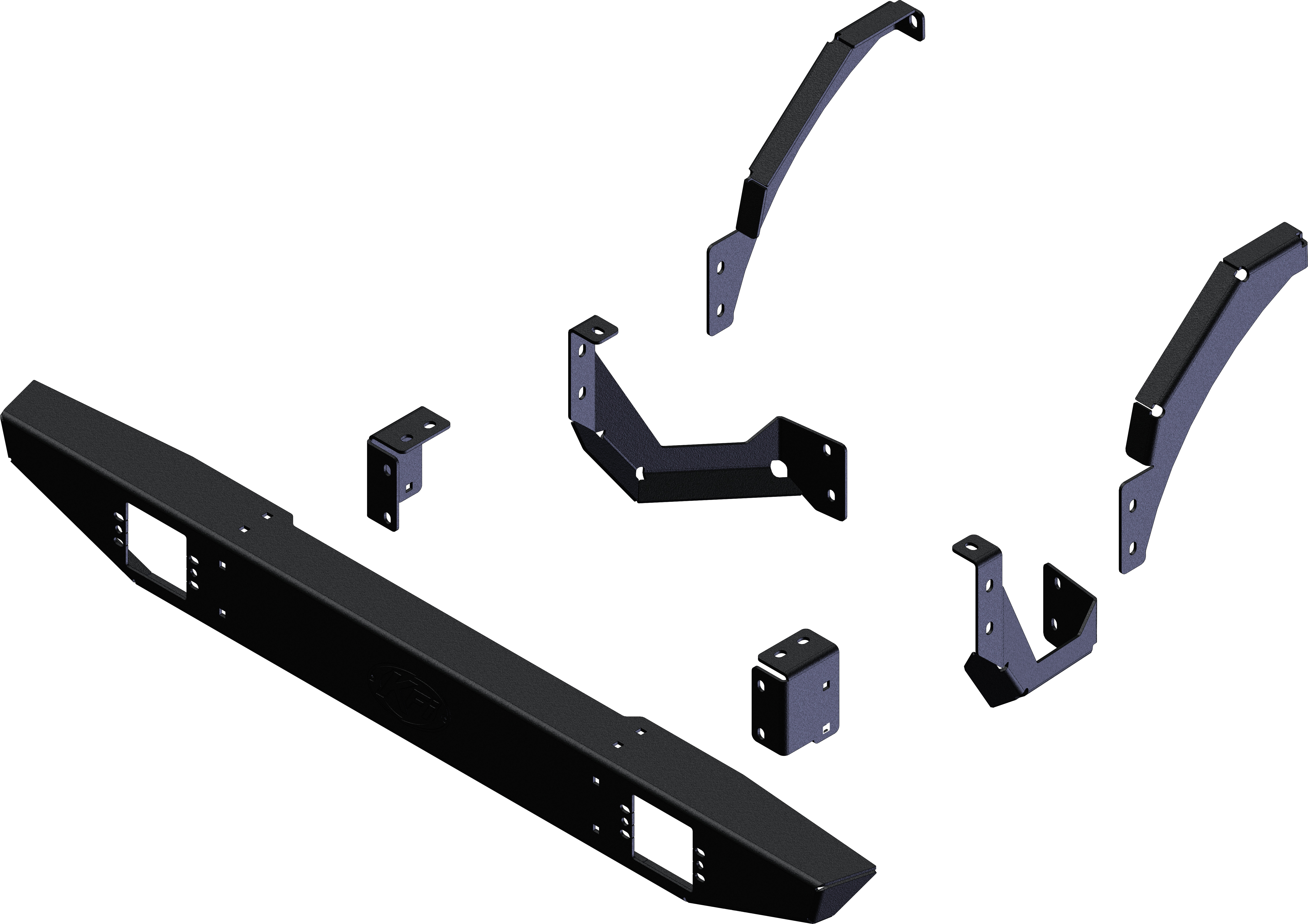 KFI Products BUMPER REAR FORMED - 102105
