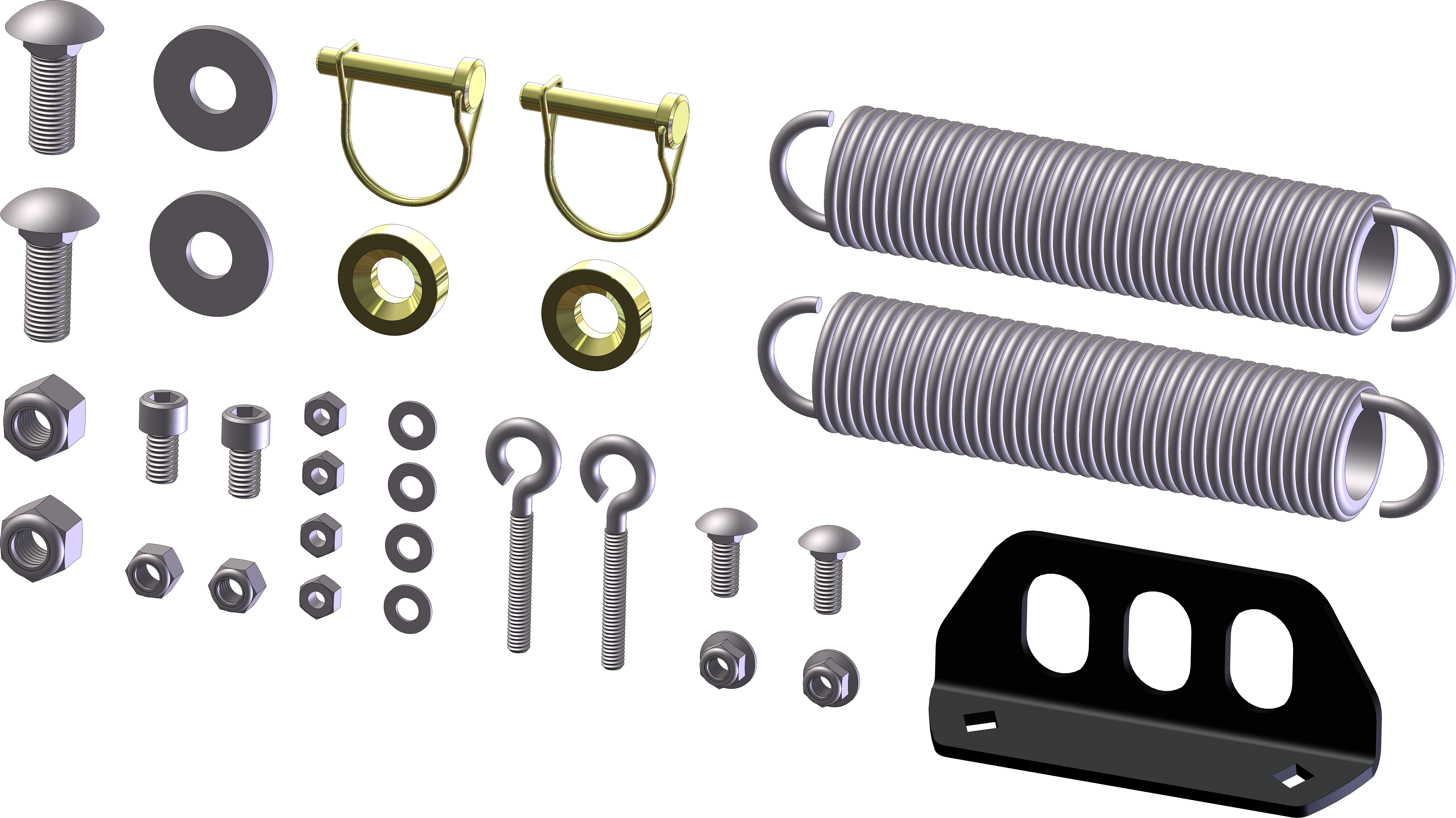 KFI Products SERVICE KIT ATV PLOW PUSH TUBE HARDWARE KIT - 105150-R