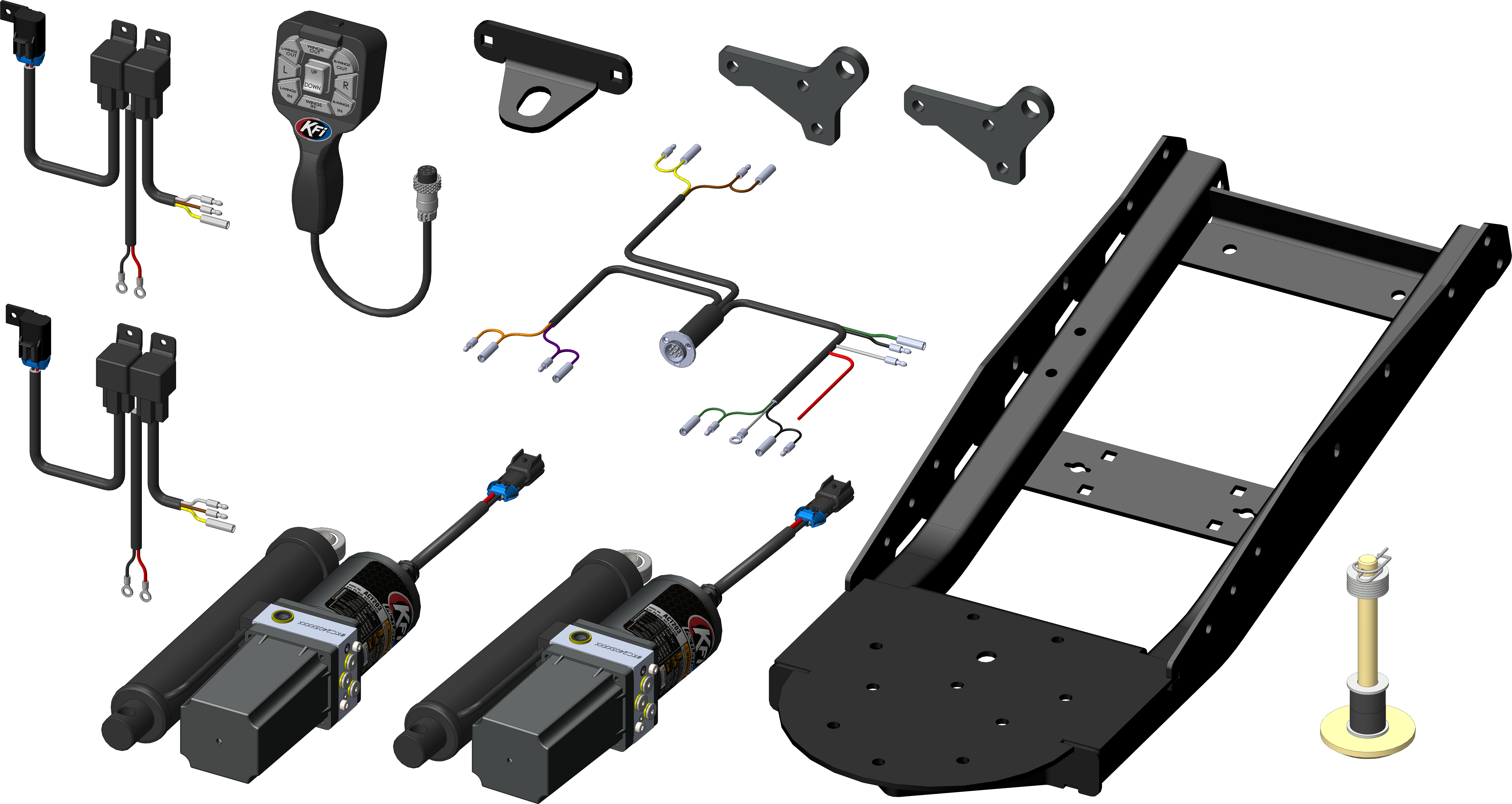 KFI Products V-PLOW ACTUATOR TUBE KIT - 106180-APH