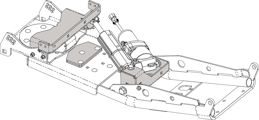 KFI Products UTV PLOW TRACKS HYDRAULIC ANGLE KIT - 106210 KFI Products UTV PLOW TRACKS HYDRAULIC ANGLE KIT - 106210