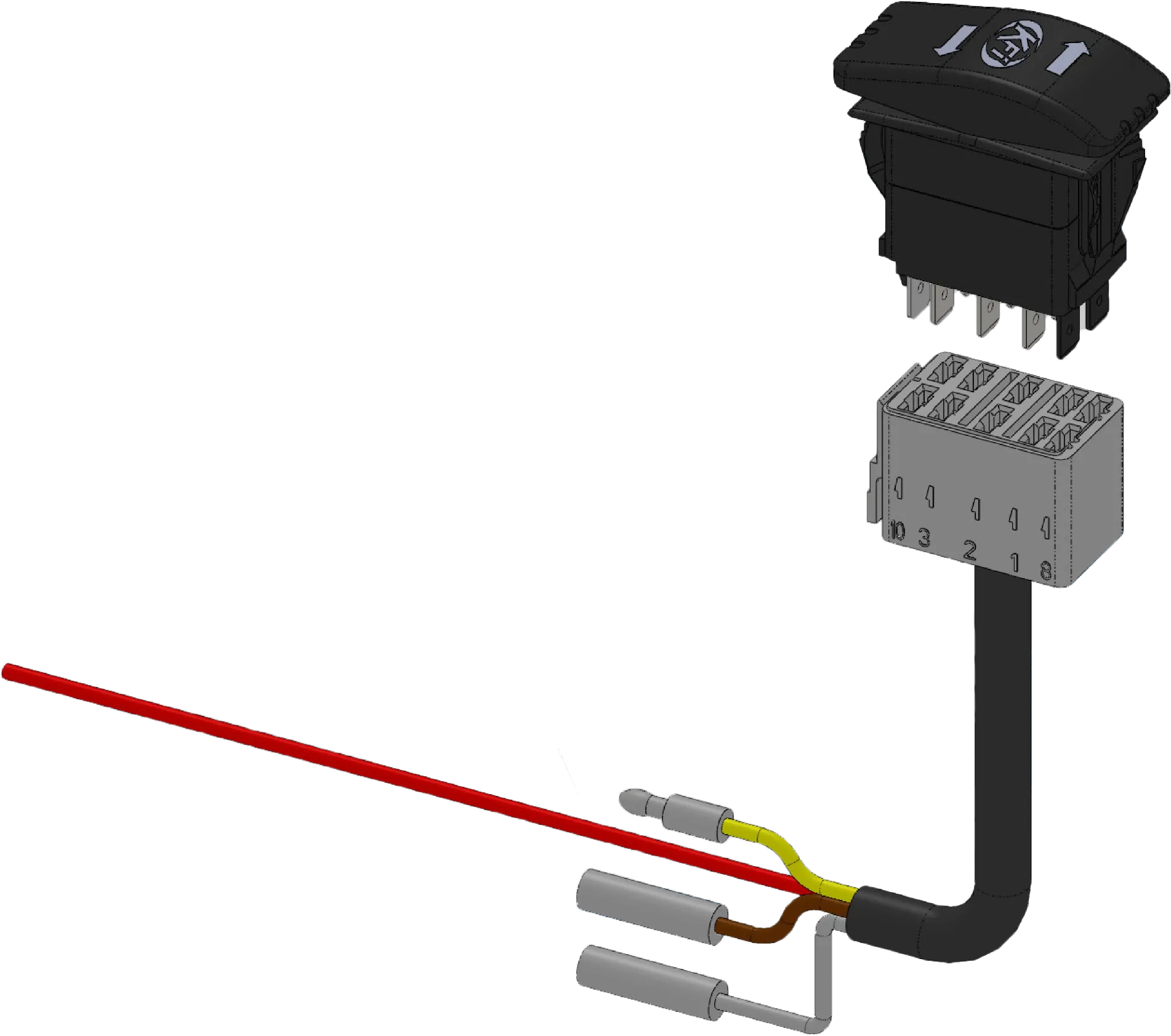 KFI Products V-PLOW DASH CONTROL ROCKER - ACT-BLDRS-K