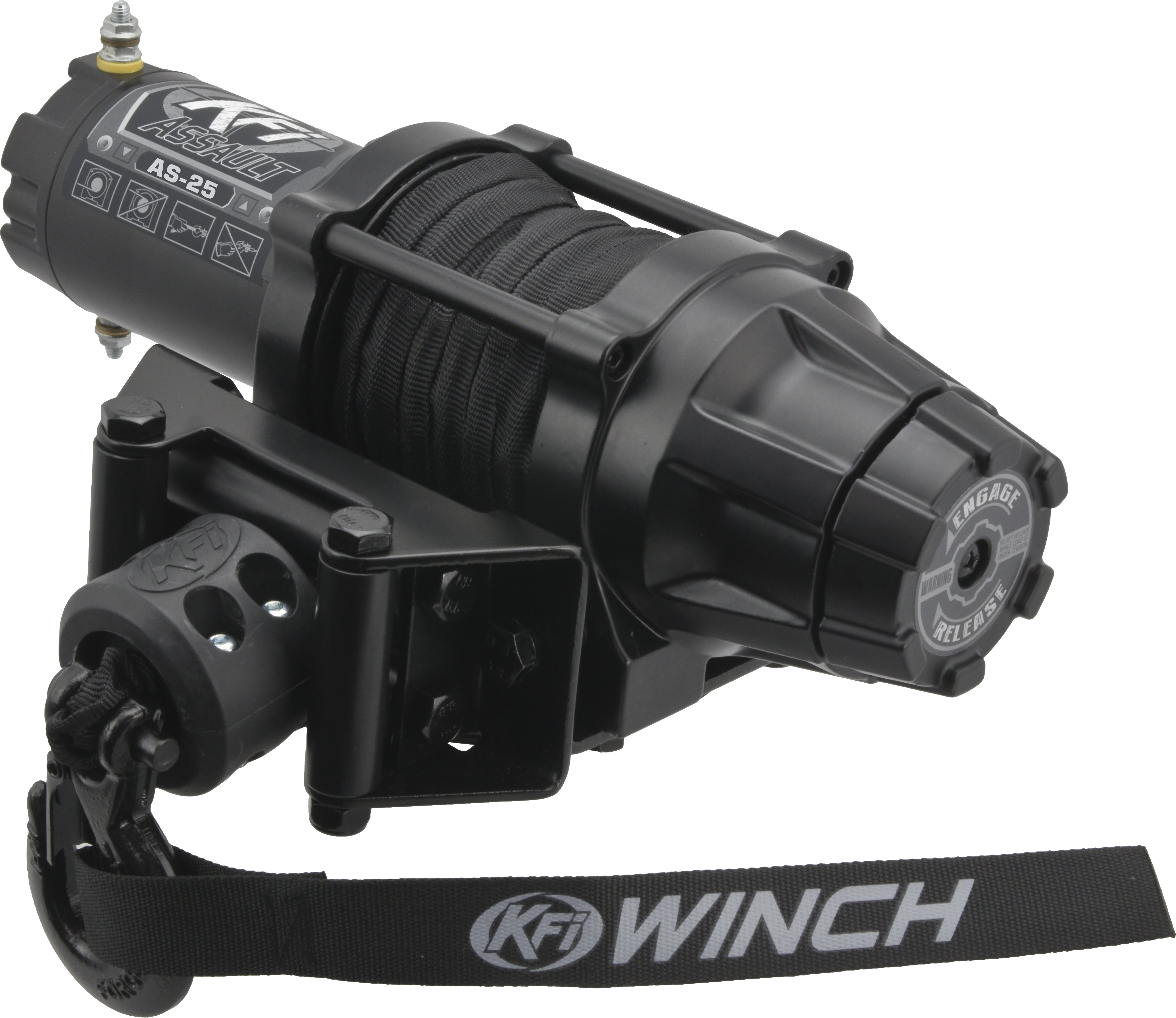 KFI Products 2500LB SYNTHETIC ASSAULT SERIES WINCH - AS-25