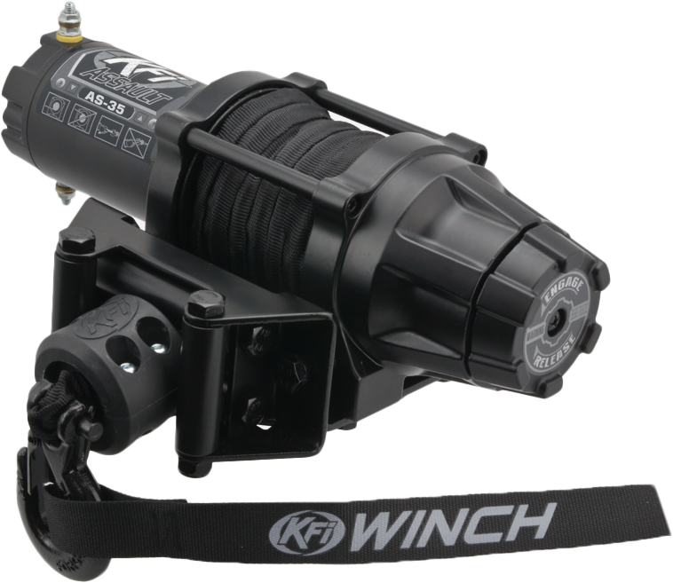 KFI Products 3500LB SYNTHETIC ASSUALT SERIES WINCH - AS-35