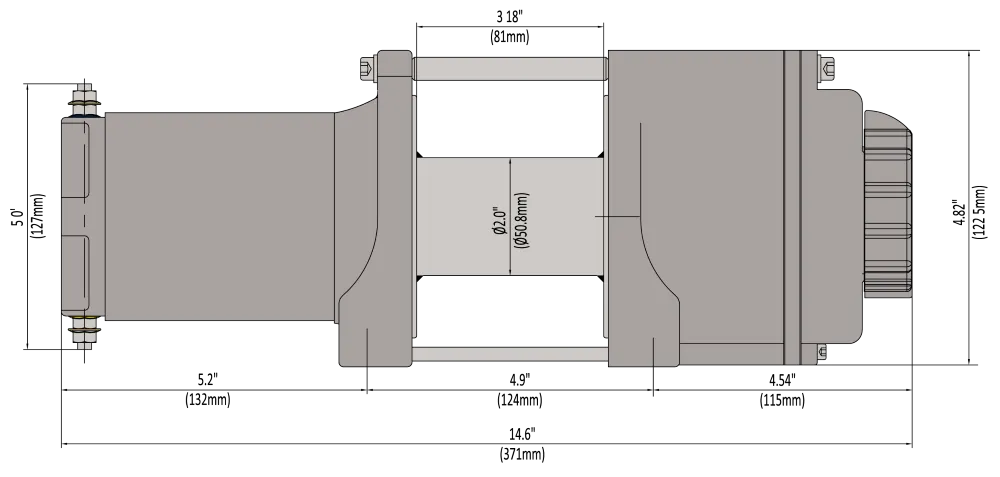 KFI Products U4500/U4500W WINCH 4500LB - U45-R2