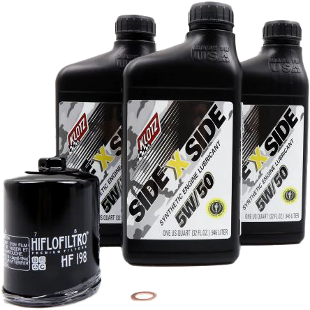 Klotz SIDEXSIDE OIL CHANGE KIT 5W50 /W OIL FILTER Polaris - KU-100