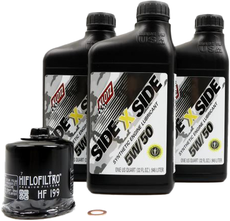 Klotz SIDEXSIDE OIL CHANGE KIT 5W50 /W OIL FILTER Polaris - KU-102