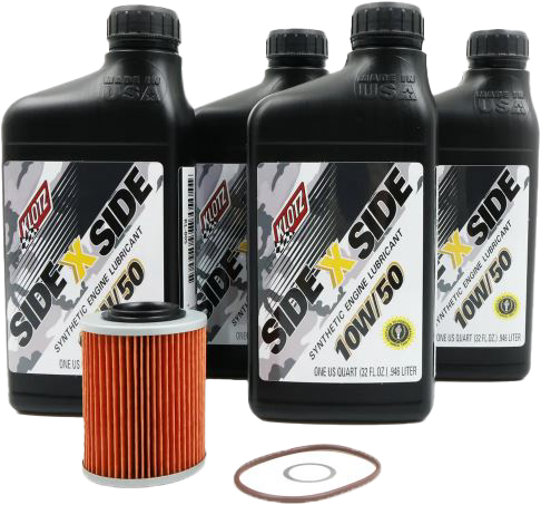 Klotz SIDEXSIDE OIL CHANGE KIT 10W50 /W OIL FILTER CANAM - KU-105