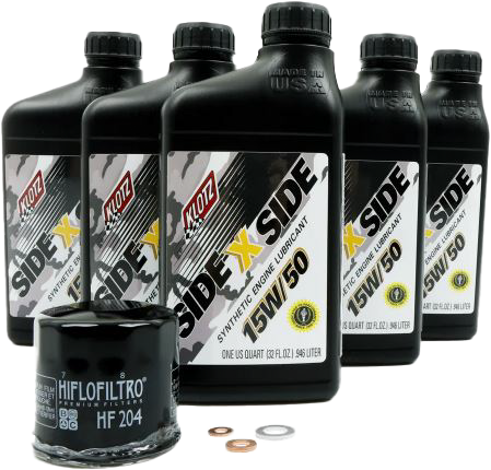 Klotz SIDEXSIDE OIL CHANGE KIT 15W50 /W OIL FILTER YAMAHA - KU-107