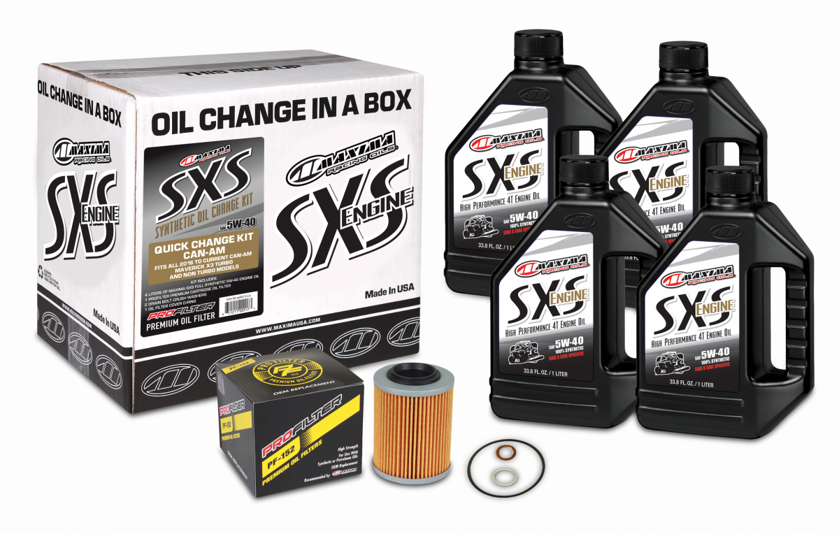 MAXIMA SXS CAN-AM QUICK CHANGE KIT 5W40 W/ OIL FILTER - 90-469013-CA