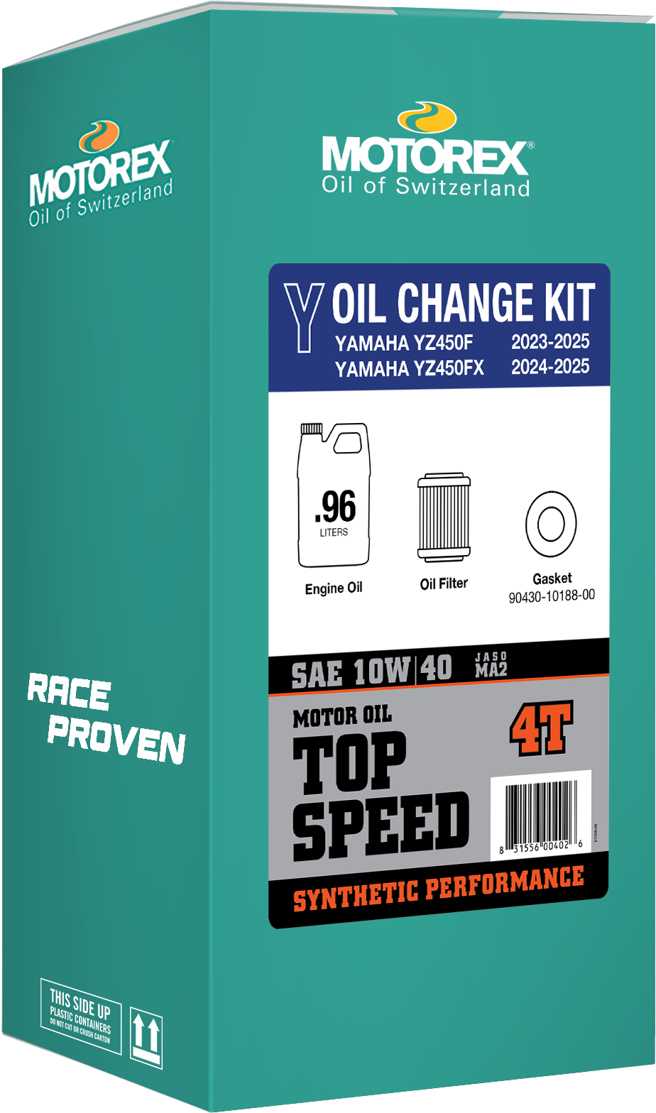 Motorex TOP SPEED OIL CHANGE KIT 0.96L 10W/40 Yamaha - 311246