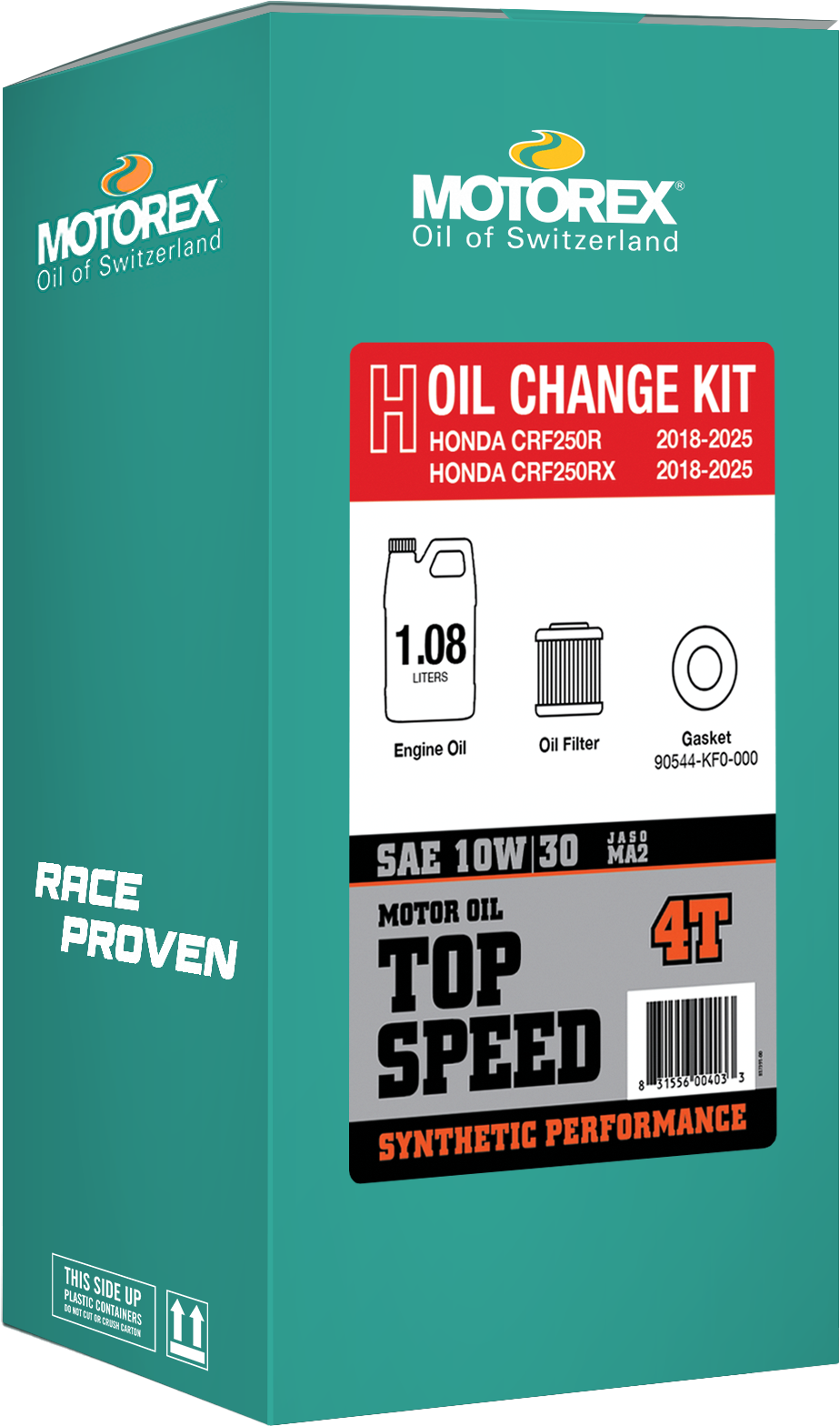 Motorex TOP SPEED OIL CHANGE KIT 1.08L 10W/30 Honda - 311249