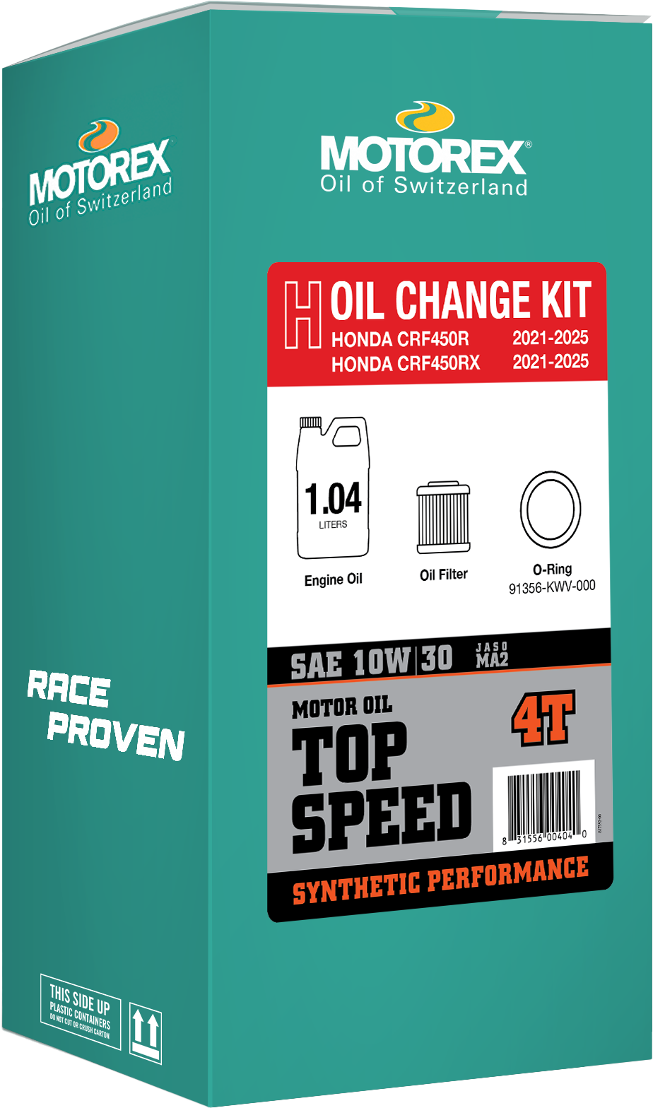 Motorex TOP SPEED OIL CHANGE KIT 1.04L 10W/30 Honda - 311250