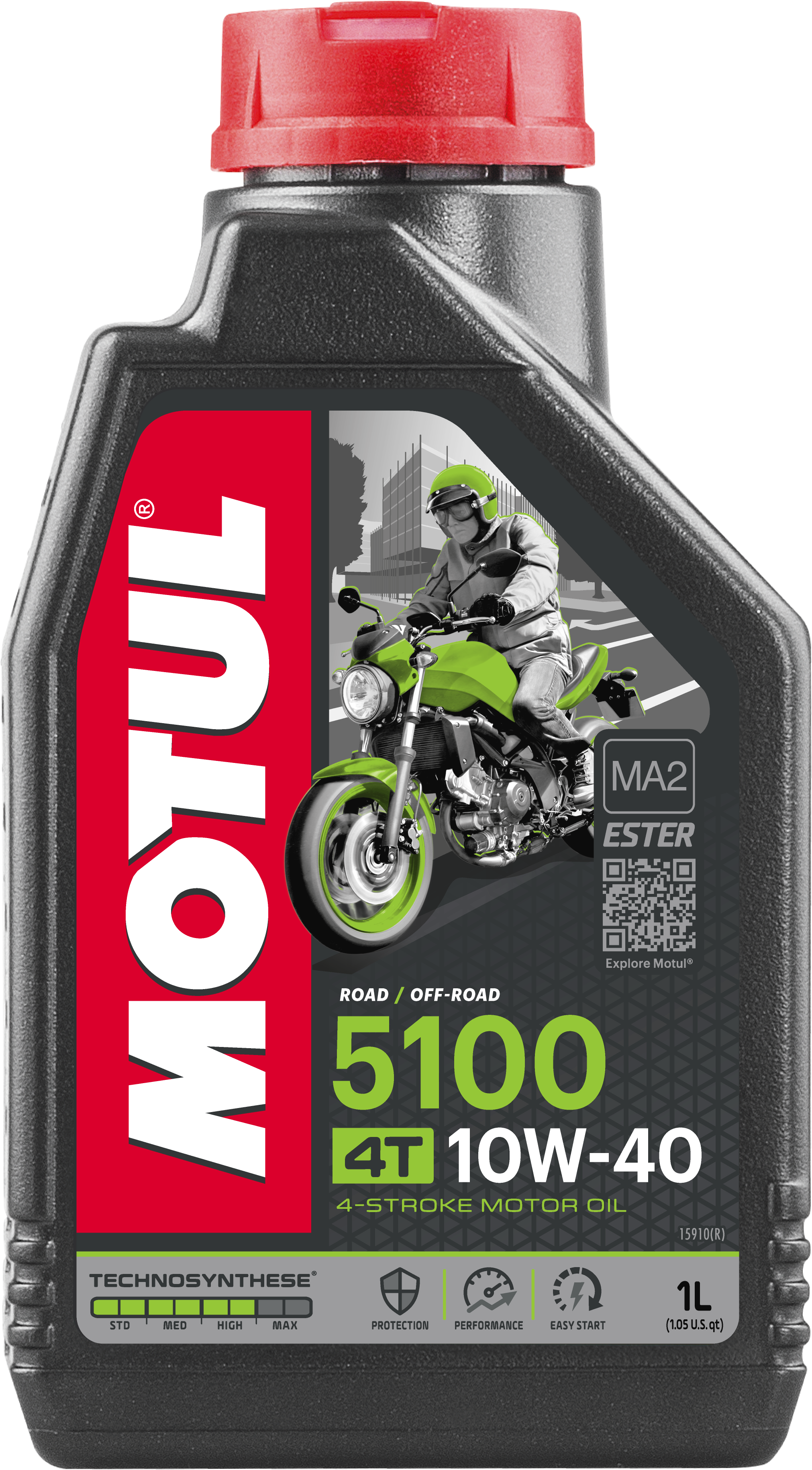 Motul 5100 ESTER/Synthetic ENGINE OIL 10W40 1L - 104066