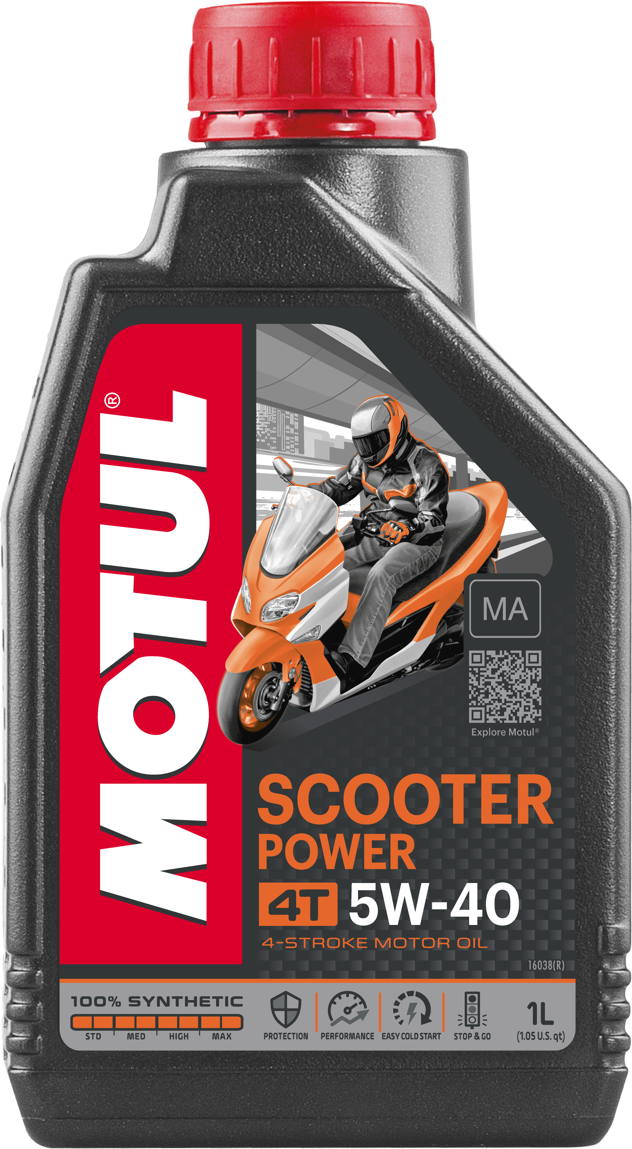 Motul SCOOTER Synthetic OIL 4T 5W40 1L - 105958