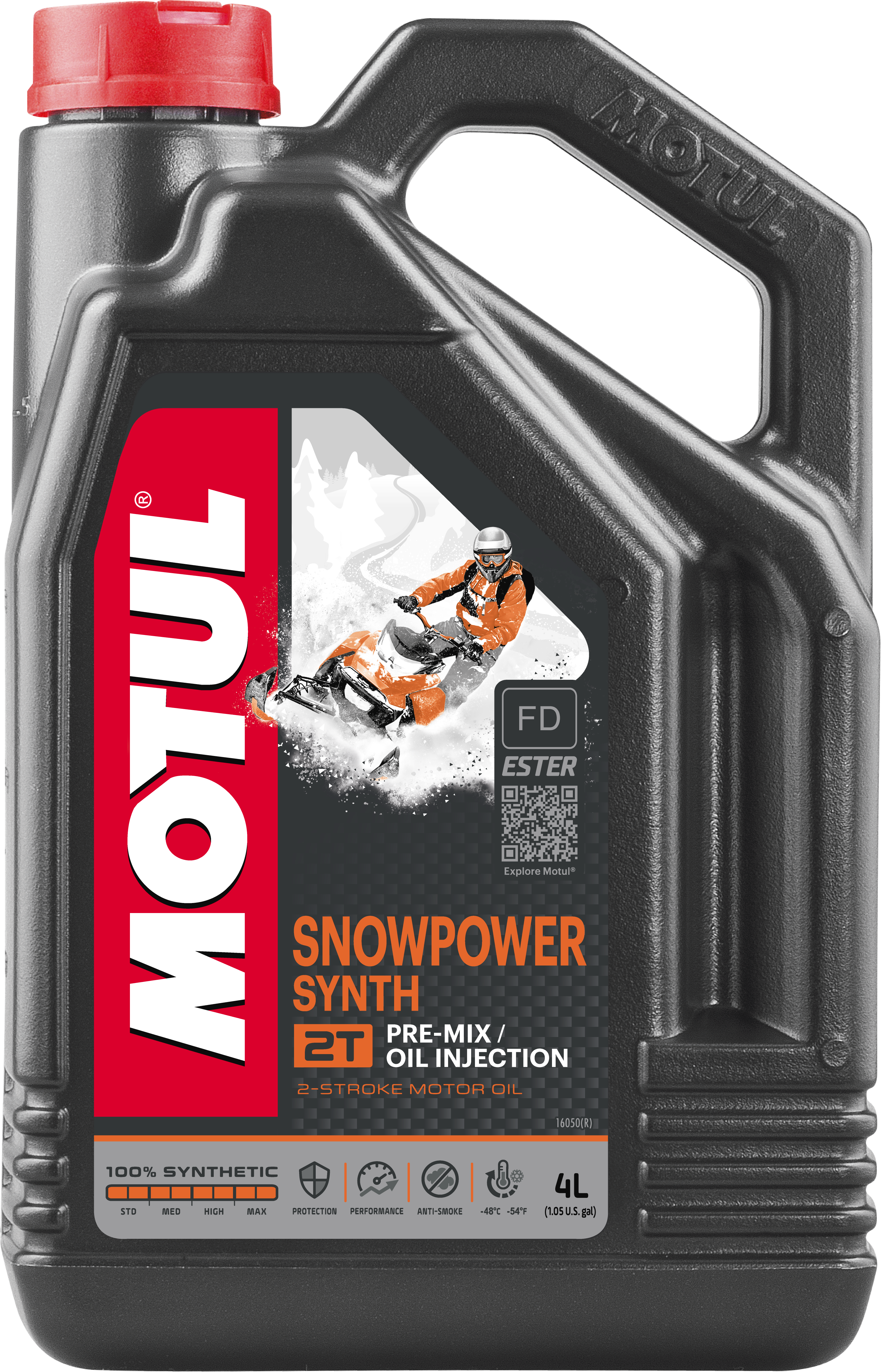 Motul SNOWPOWER Synthetic ENGINE OIL 2T 4L 4/CASE - 108210