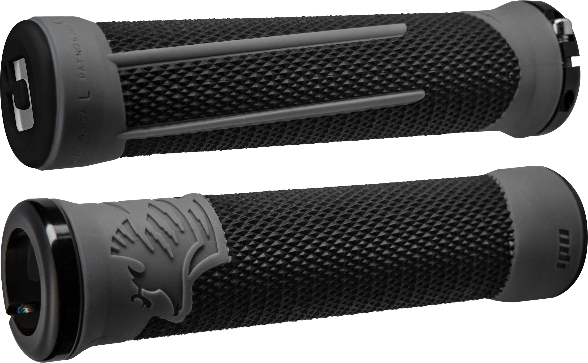 ODI AG-2 MTB/BMX GRIPS BLACK/GRAPHITE W/BLACK - D35A2BH-B
