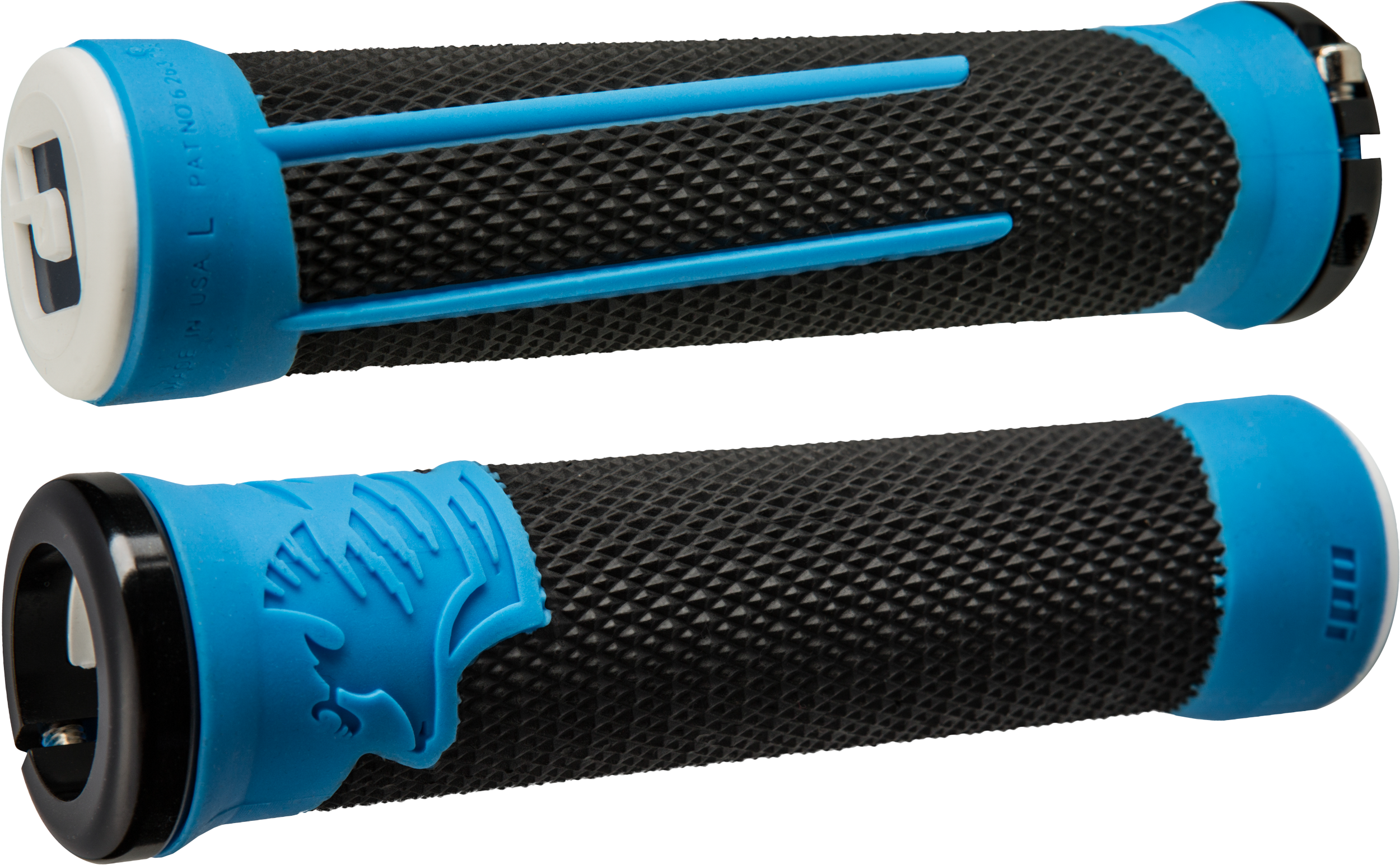 ODI AG-2 MTB/BMX GRIPS BLACK/BLUE W/BLUE - D35A2BU-B