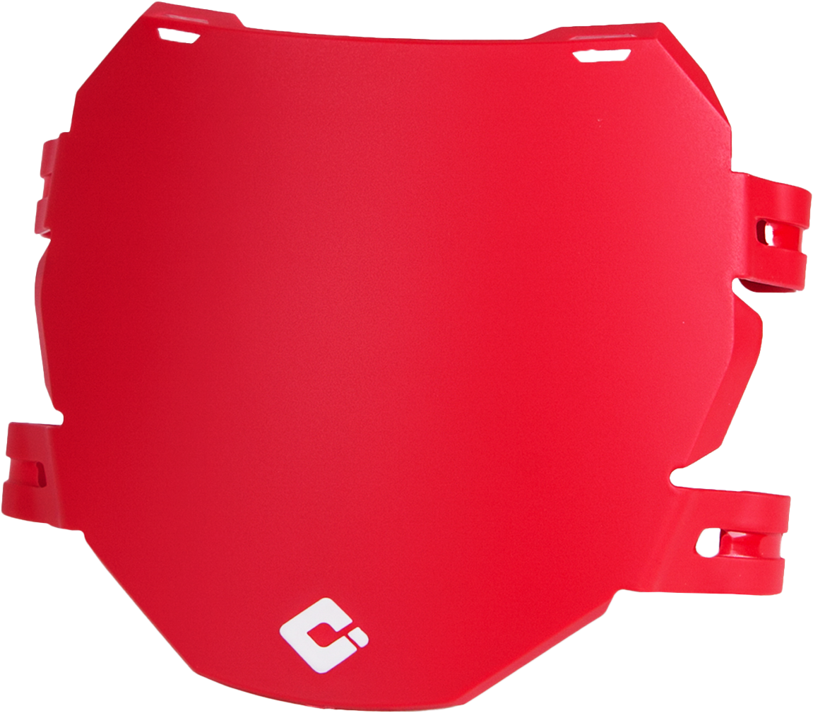 ODI DOWNHILL/E BIKE NUMBER PLATE RED - D70DP-R