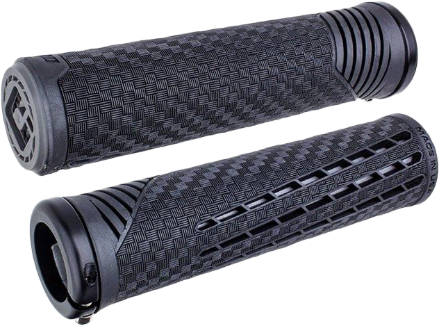 ODI CF11 V2.1 BMX GRIPS PEARL BLK/GRAPHITE W/MATTE BLK - F35CFBH-B