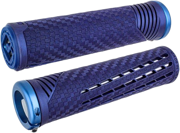 ODI CF11 V2.1 BMX GRIPS SAPPHIRE/BLUE W/MATTE BLUE - F35CFSU-U