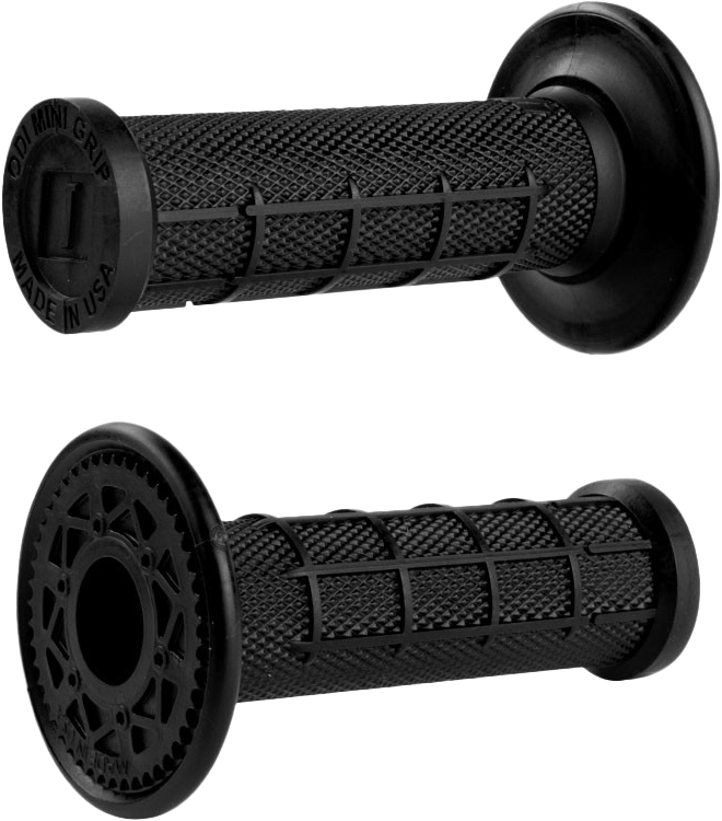 ODI MINI MX HALF WAFFLE GRIPS BLACK - H01MMB