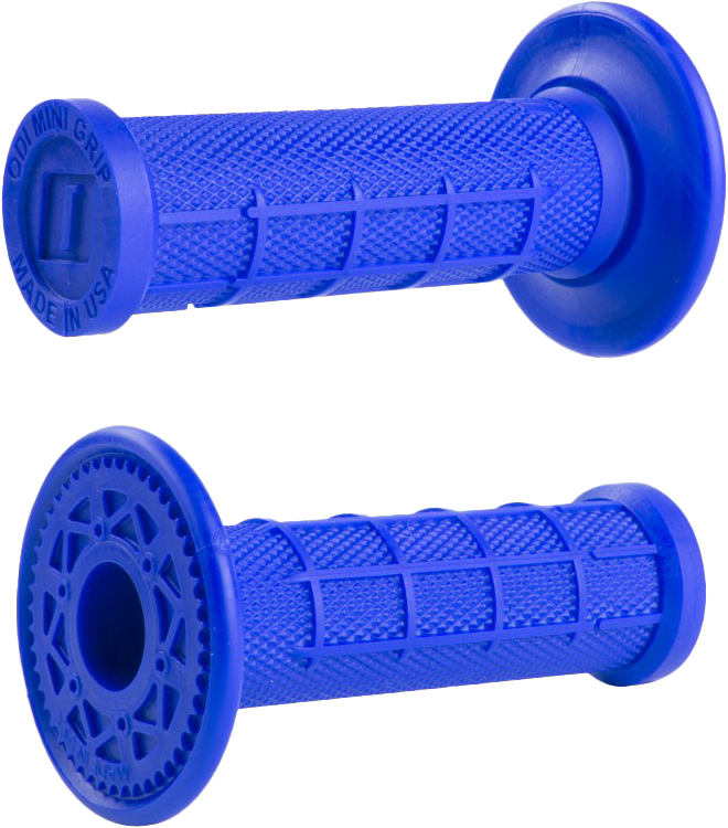 ODI MINI MX HALF WAFFLE GRIPS BLUE - H01MMU