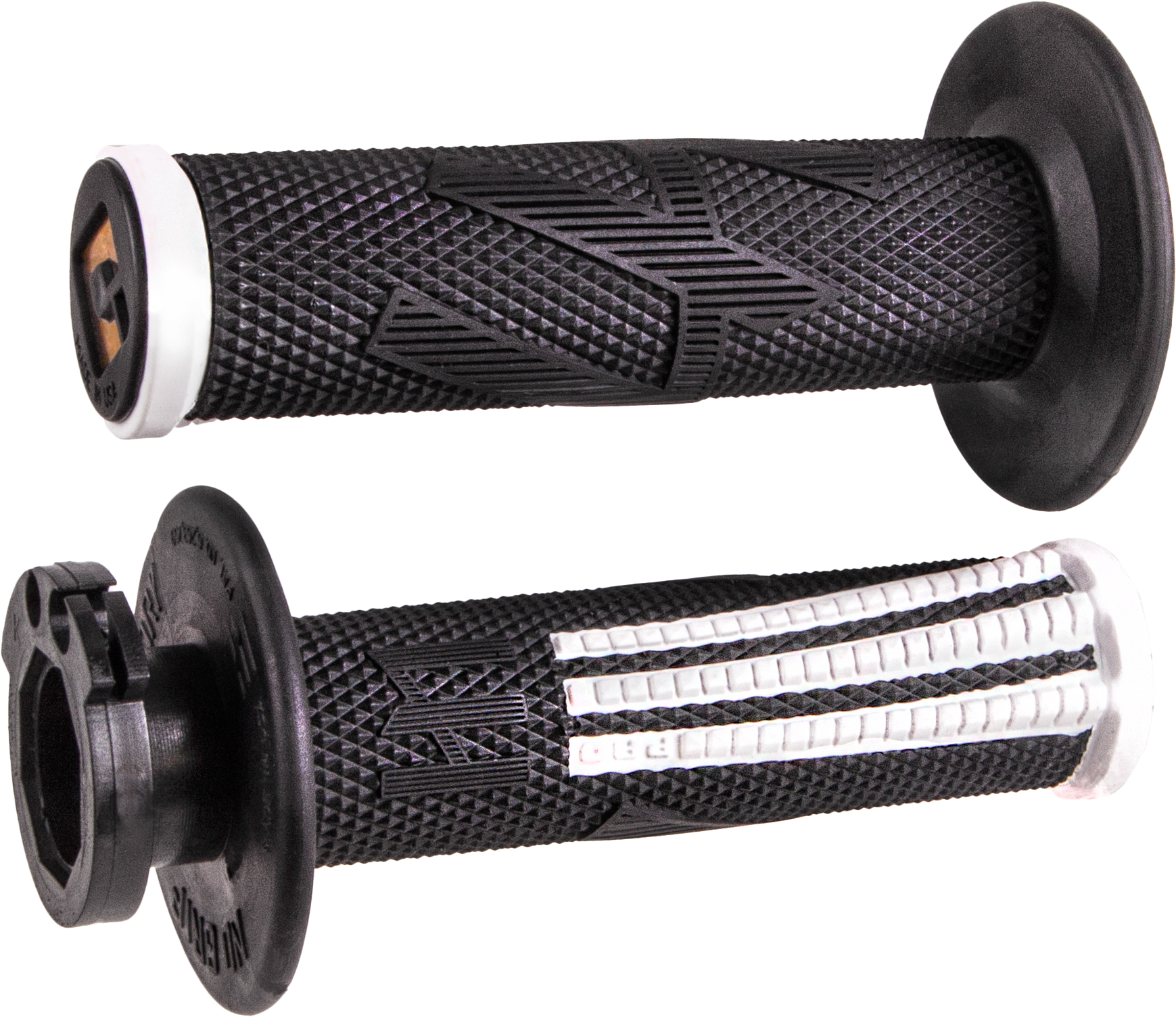 ODI EMIG2 PRO V2 LOCK-ON GRIP BLACK/WHITE - H36EPBW