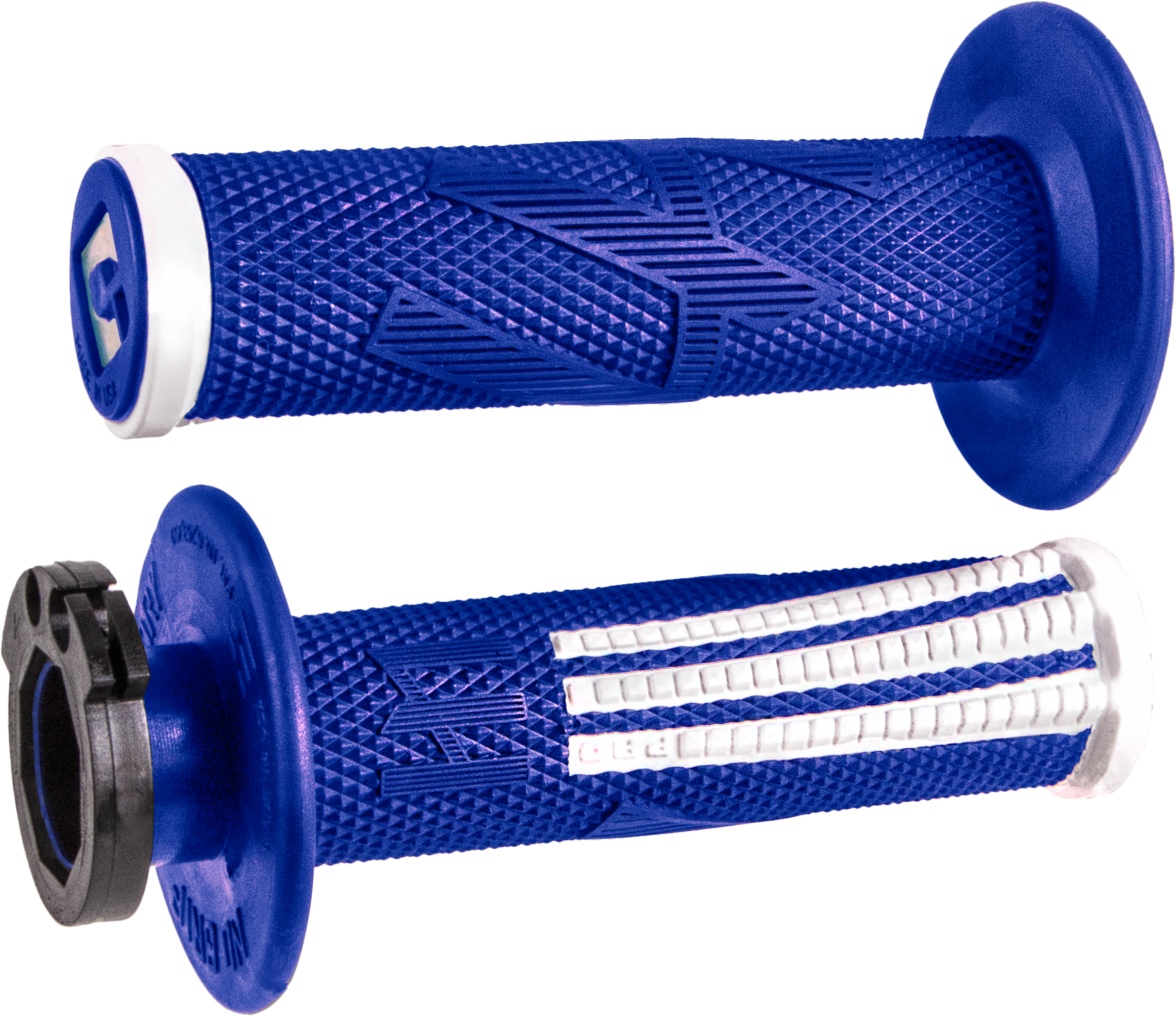 ODI EMIG2 PRO V2 LOCK-ON GRIP BLUE/WHITE - H36EPUW