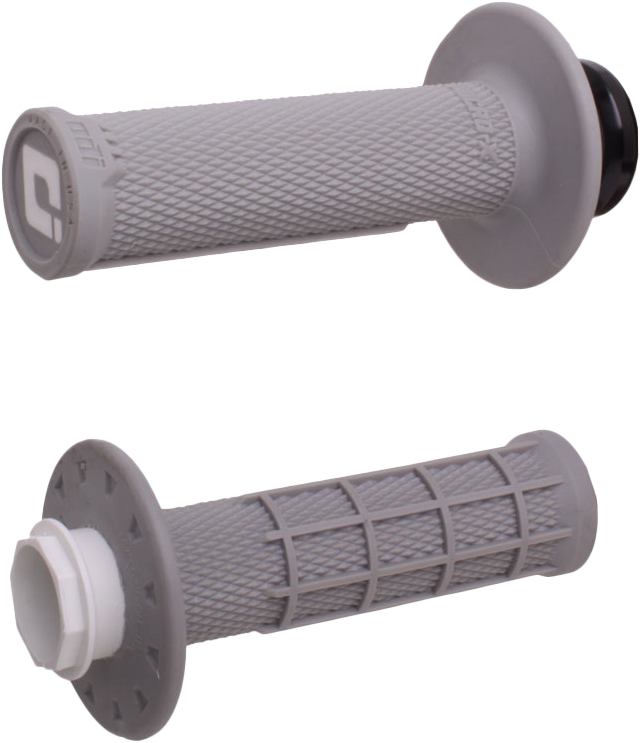 ODI MICRO-X LOCK-ON GRIPS HALF-WAFFLE GREY/BLACK (SOFT) - H36MXG