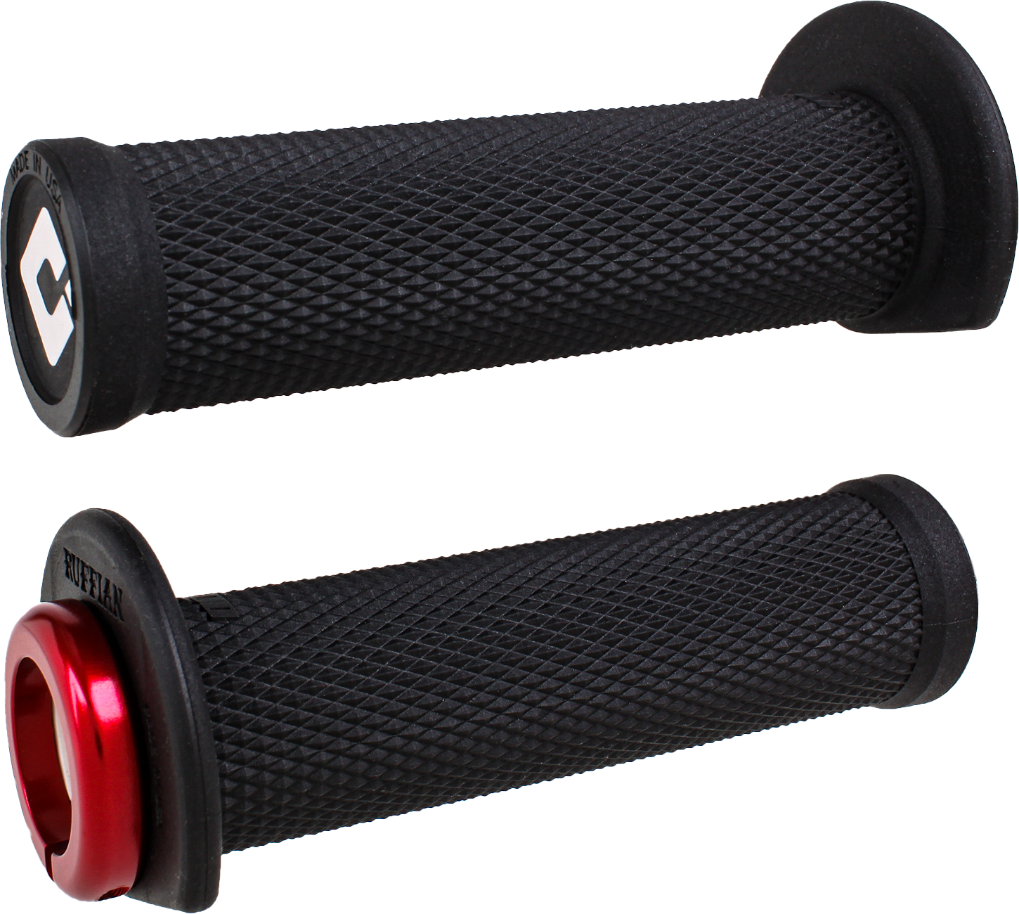 ODI ATV/PWC RUFFIAN LOCKON GRIP 125MM BLACK/RED - J33RFB-R