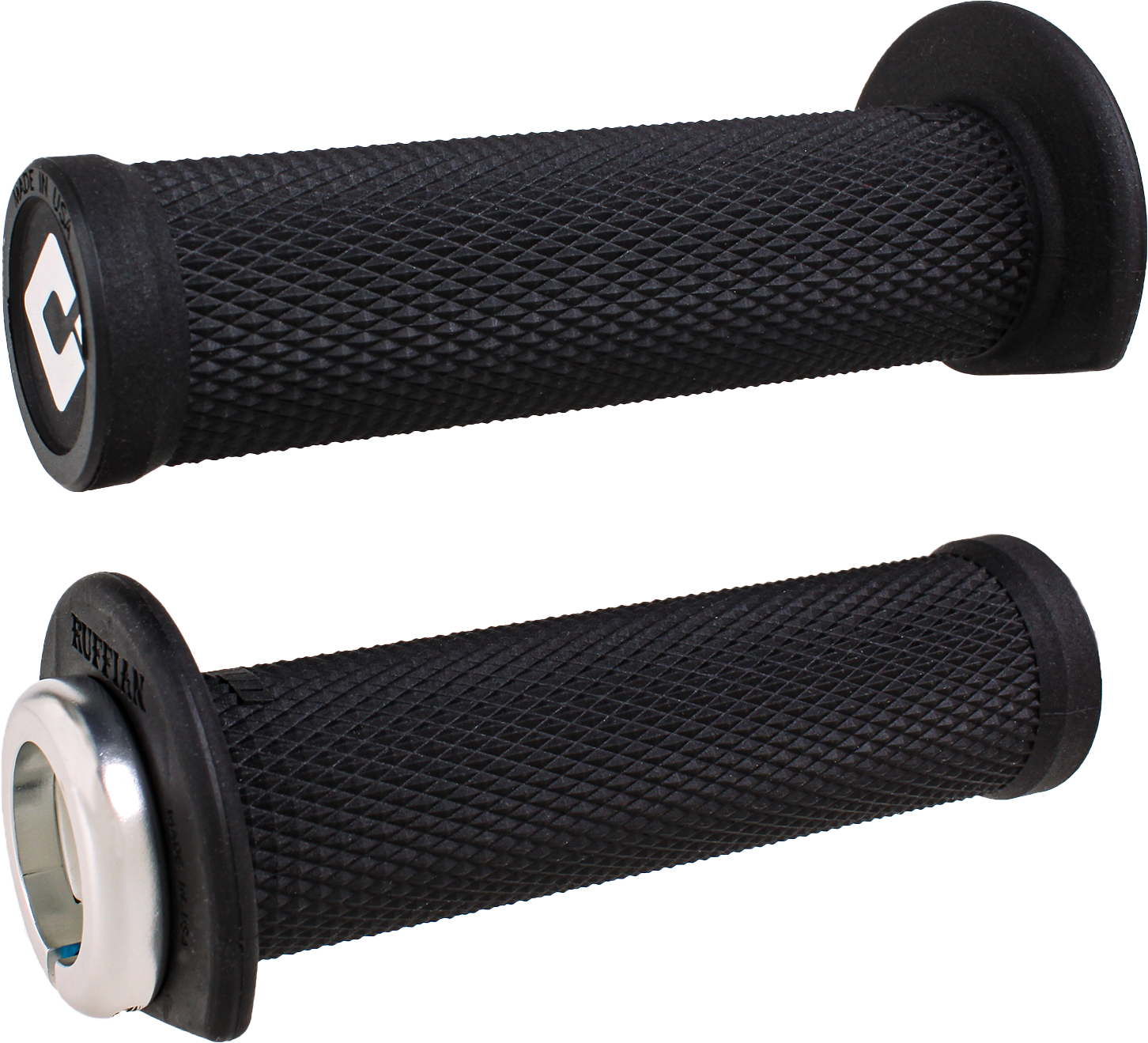 ODI ATV/PWC RUFFIAN LOCKON GRIP 125MM BLACK/SILVER - J33RFB-S