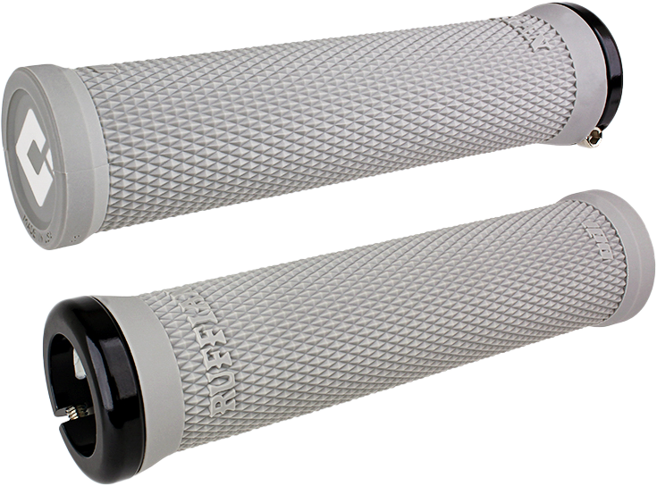 ODI RUFFIAN V2.1 GRIPS 135MM GREY/BLACK STNLS STEEL SCREWS - L33RFG-B