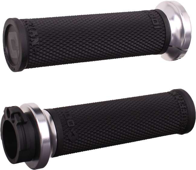 ODI RUFIAN GRIPS CABLE 1" BLACK/SILVER - V30HCWB-S