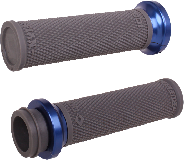 ODI RUFIAN GRIPS TBW 1" GRAPHITE/BLUE - V30HTWH-U