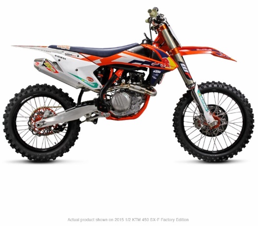 Pro Circuit T-6 Stainless Slip-On For Ktm 250 Sx-F Factory Edition 2015 1/2 - Click Image to Close