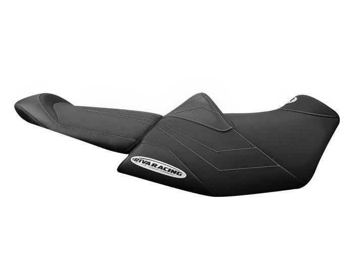 Riva SEAT Cover , RXTX 18+ , Black/Black/Black Silver STITCH - RS5-120-2