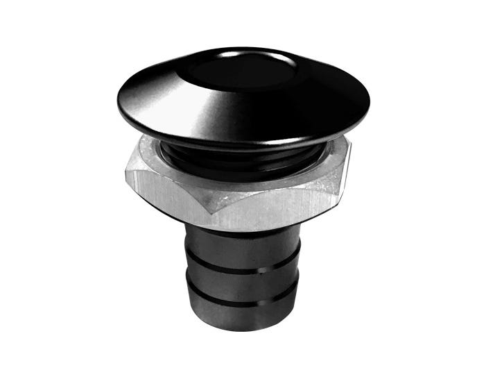 Riva BILGE FITTING , STRAIGHT BLACK - RY801B