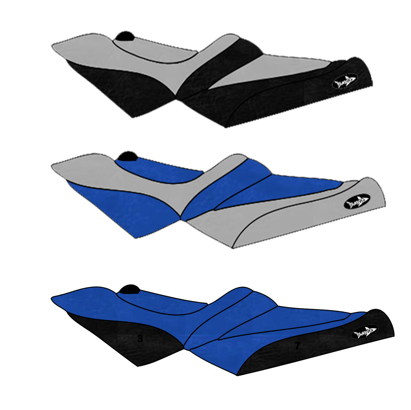 SBT Seat Cover for Sea-Doo GTX Ltd BVIC /GTX Ltd 215 /GTX 155 /GTX 255 /GTX 215 2007-2009 - 108BT116-P