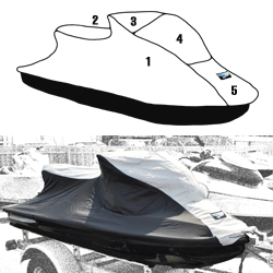 SBT Custom Vented Storage Cover for Sea-Doo 1997-2004 XP, XP Ltd., XP Di - 111WS106-VC