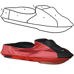 SBT Custom Vented Storage Cover for Sea-Doo 2000-2003 LRV 2002-2003 LRV DI - 111WS117-VC